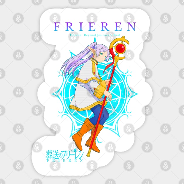 Frieren Sticker by Vhitostore